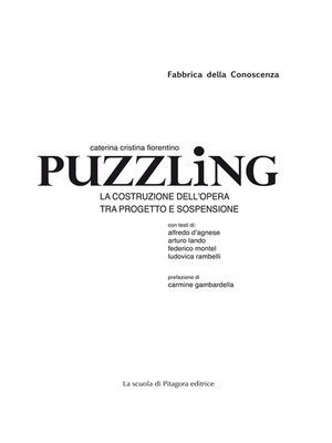 cover image of Puzzling. La costruzione dell'opera tra progetto e sopensione